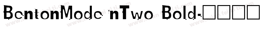 BentonModernTwo Bold字体转换